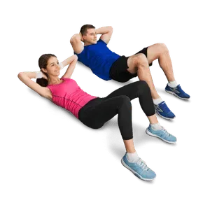 Par som tränar under fitness- och wellnessretreat